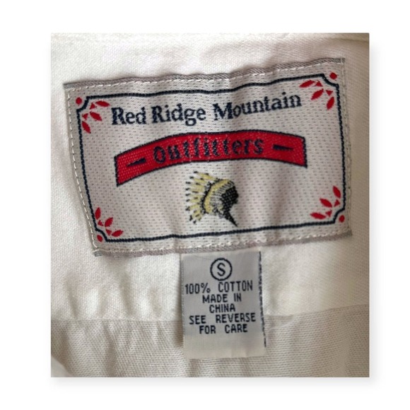 Embroidered White Button Down Shirt - Picture 6 of 6